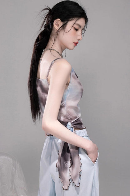 Twilight Sky Blue Swing Dress Set-Up