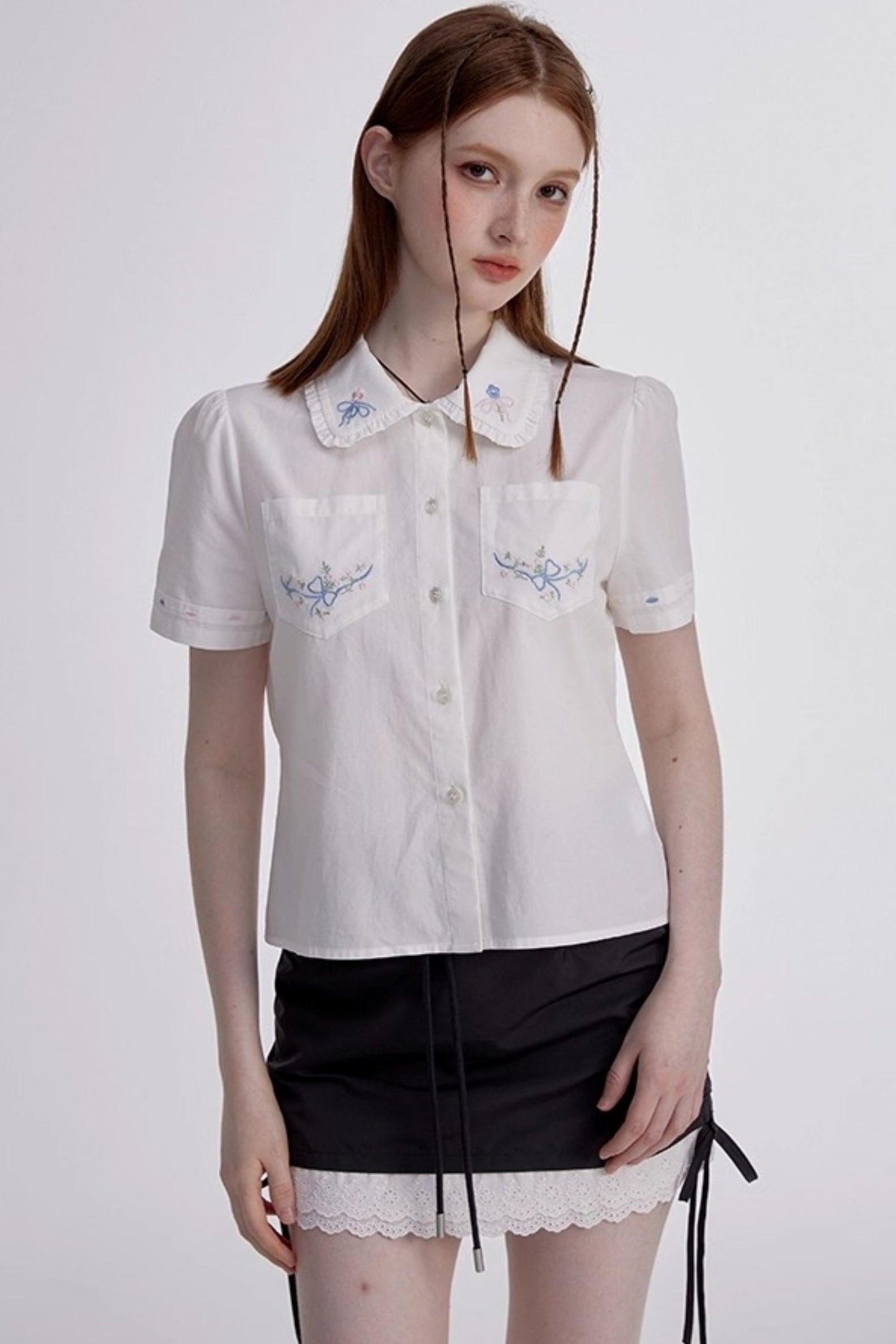 White Shirt Skirt Set-Up