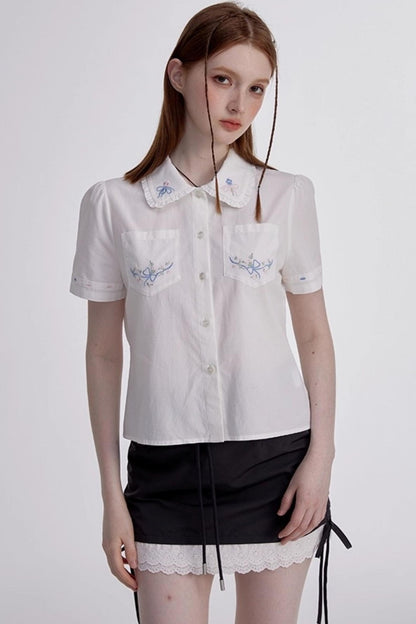 White Shirt Skirt Set-Up