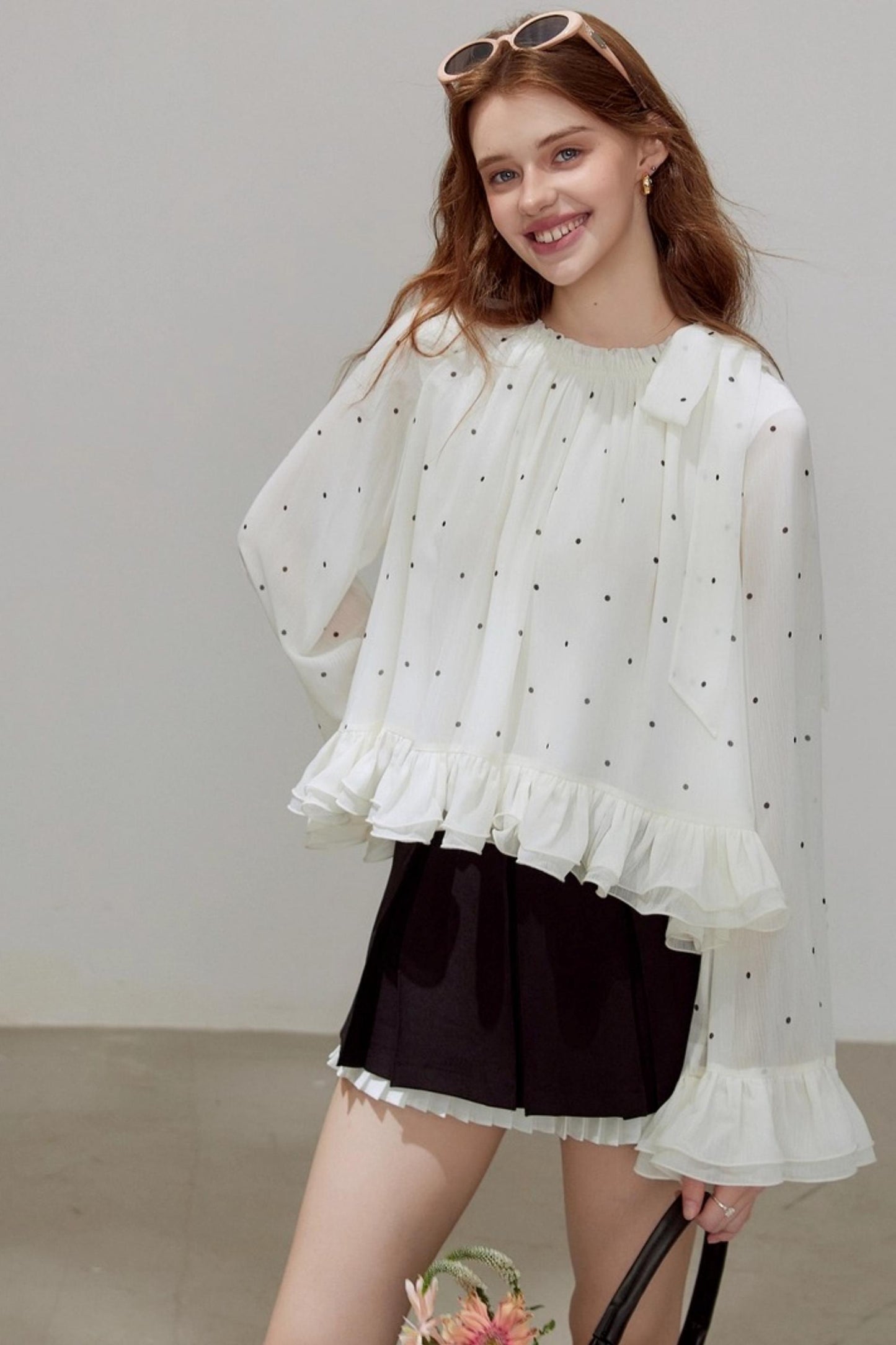 Autumn Ruffled Chiffon Shirt
