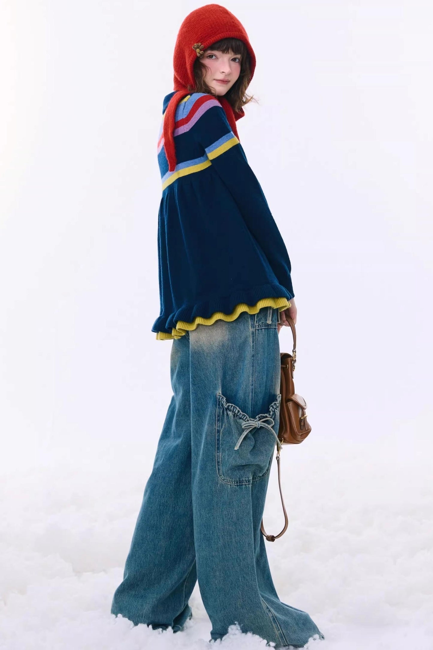 Retro Lace Collar Sweater