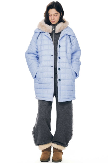 Light Quilted Mid-Length Coat