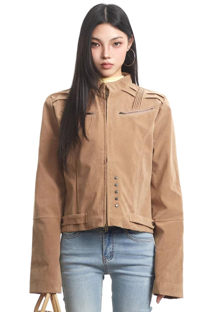Retro Coffee Workwear Jacket