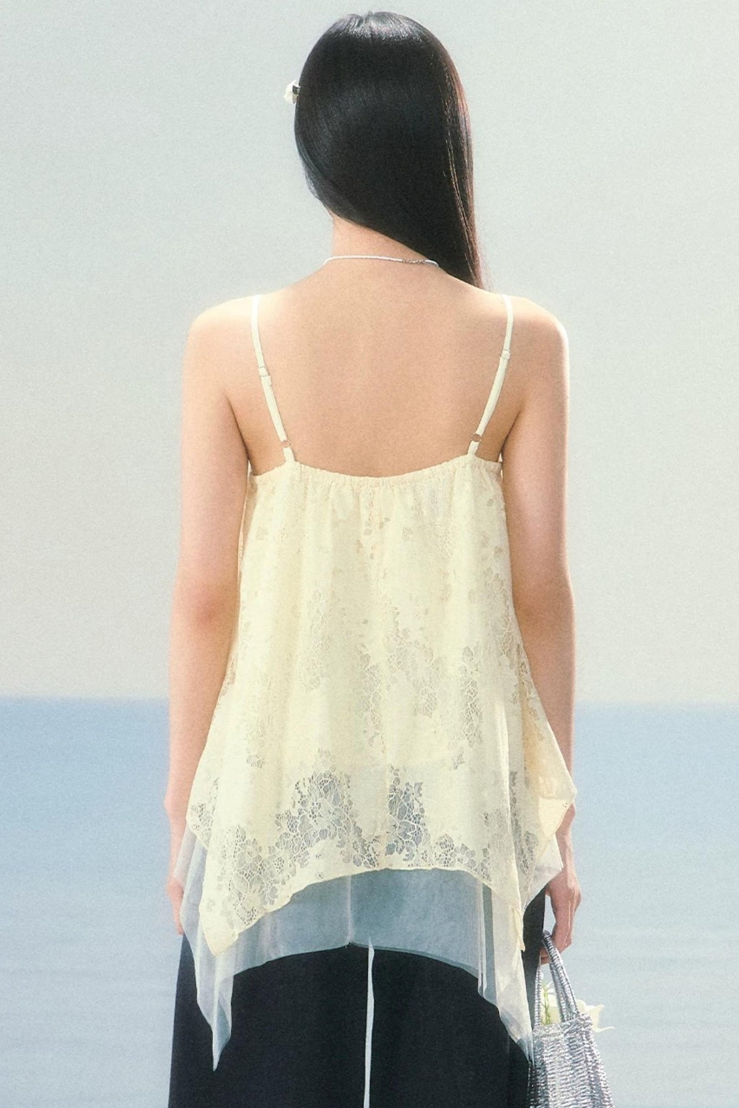 Lace Asymmetrical Hem Camisole
