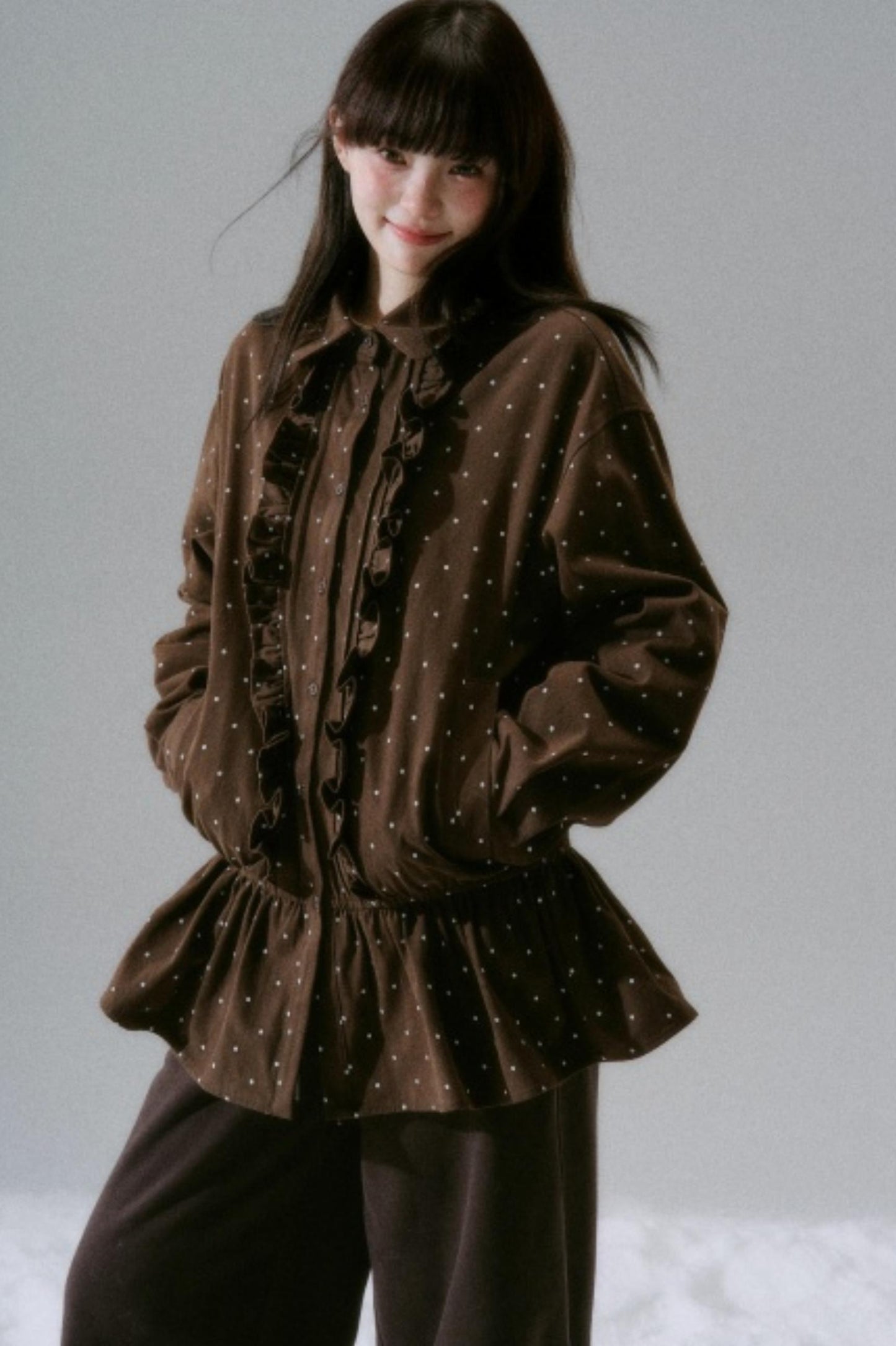 Polka Dot Twill Shirt