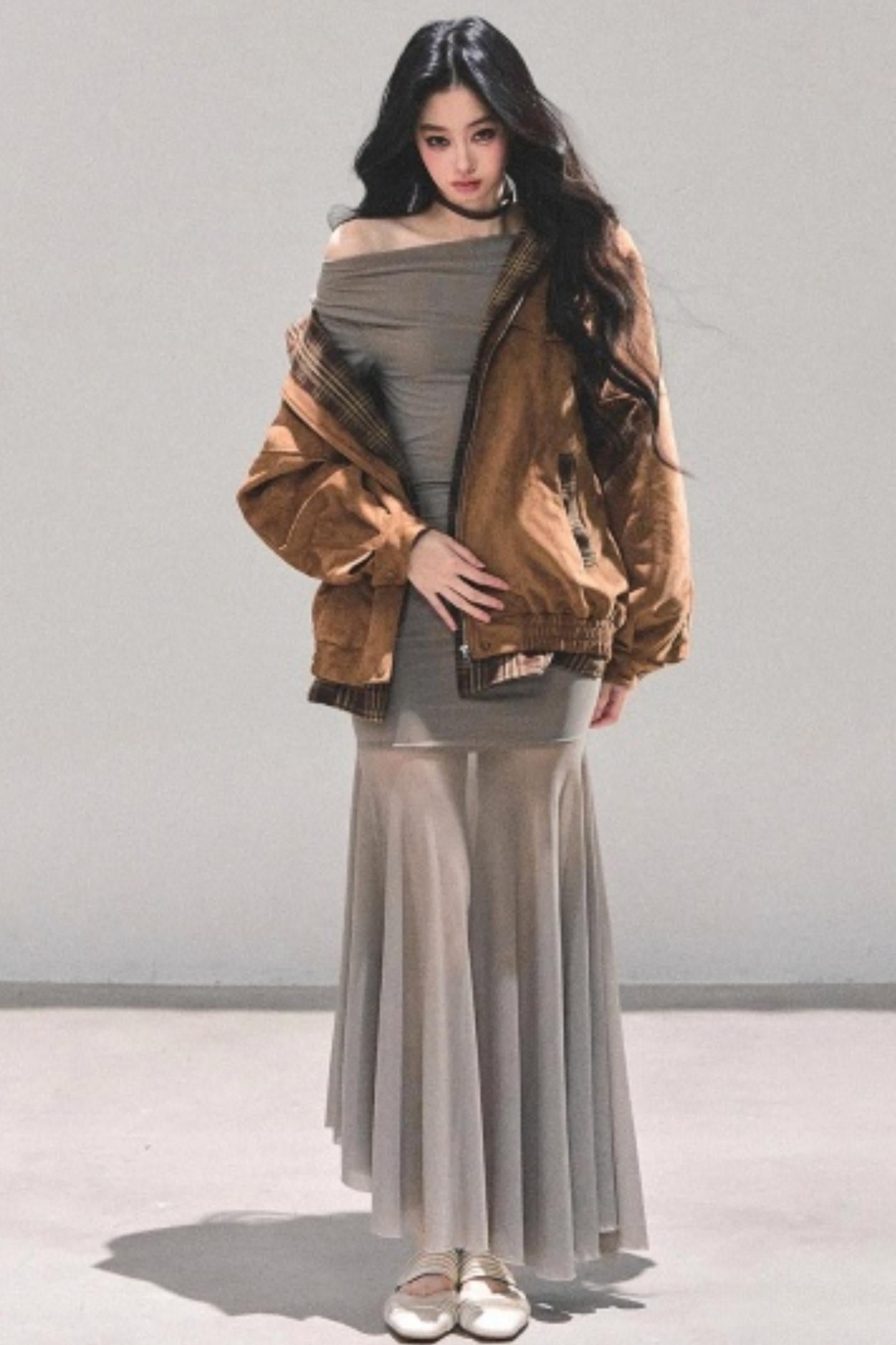 Slim-Fit Autumn Dress