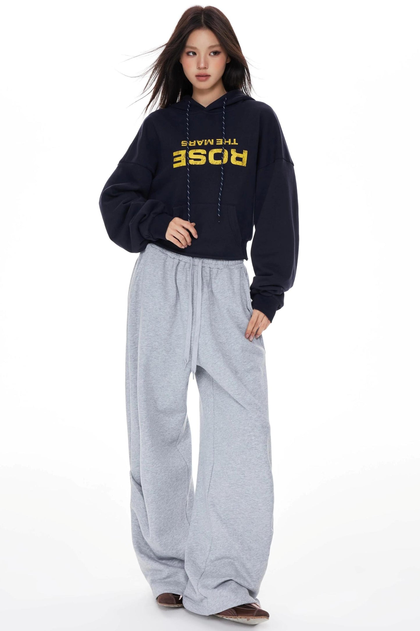 Vintage Red Hooded Sweatshirt