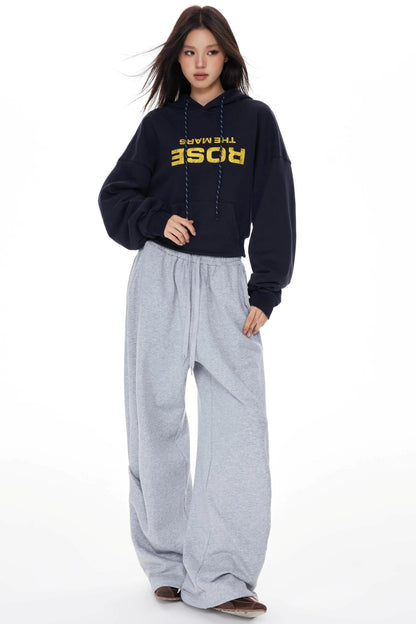 Vintage Red Hooded Sweatshirt