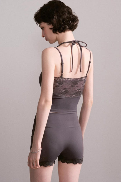 Lace V-Neck Sports Set-Up