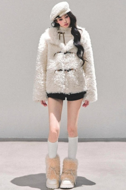 Soft Lamb Fur Winter Coat