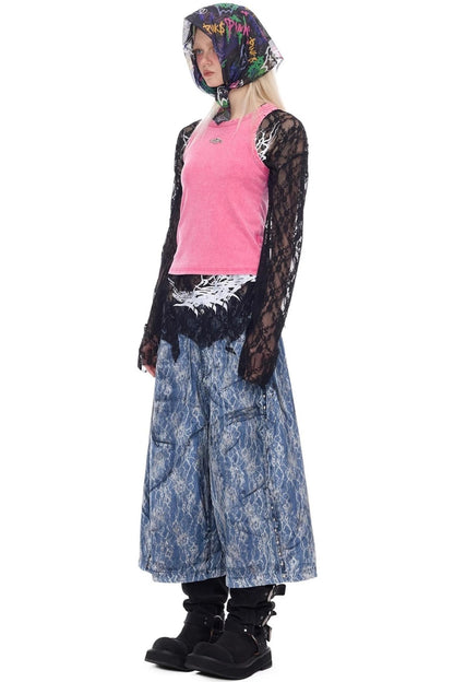 Electric Moon Denim Shorts