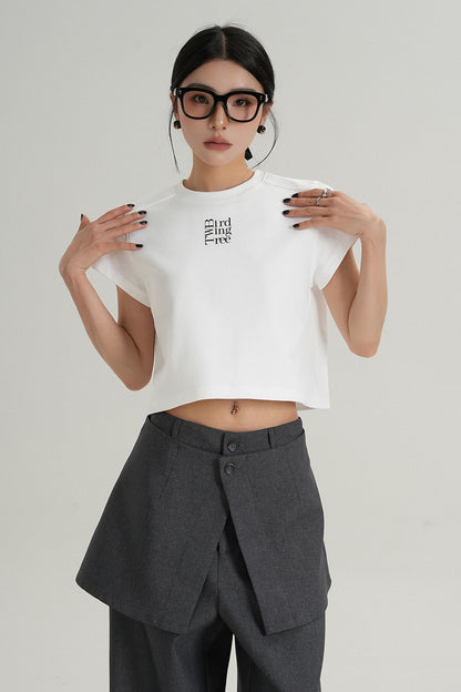 Chic High-Waist Crop Tee