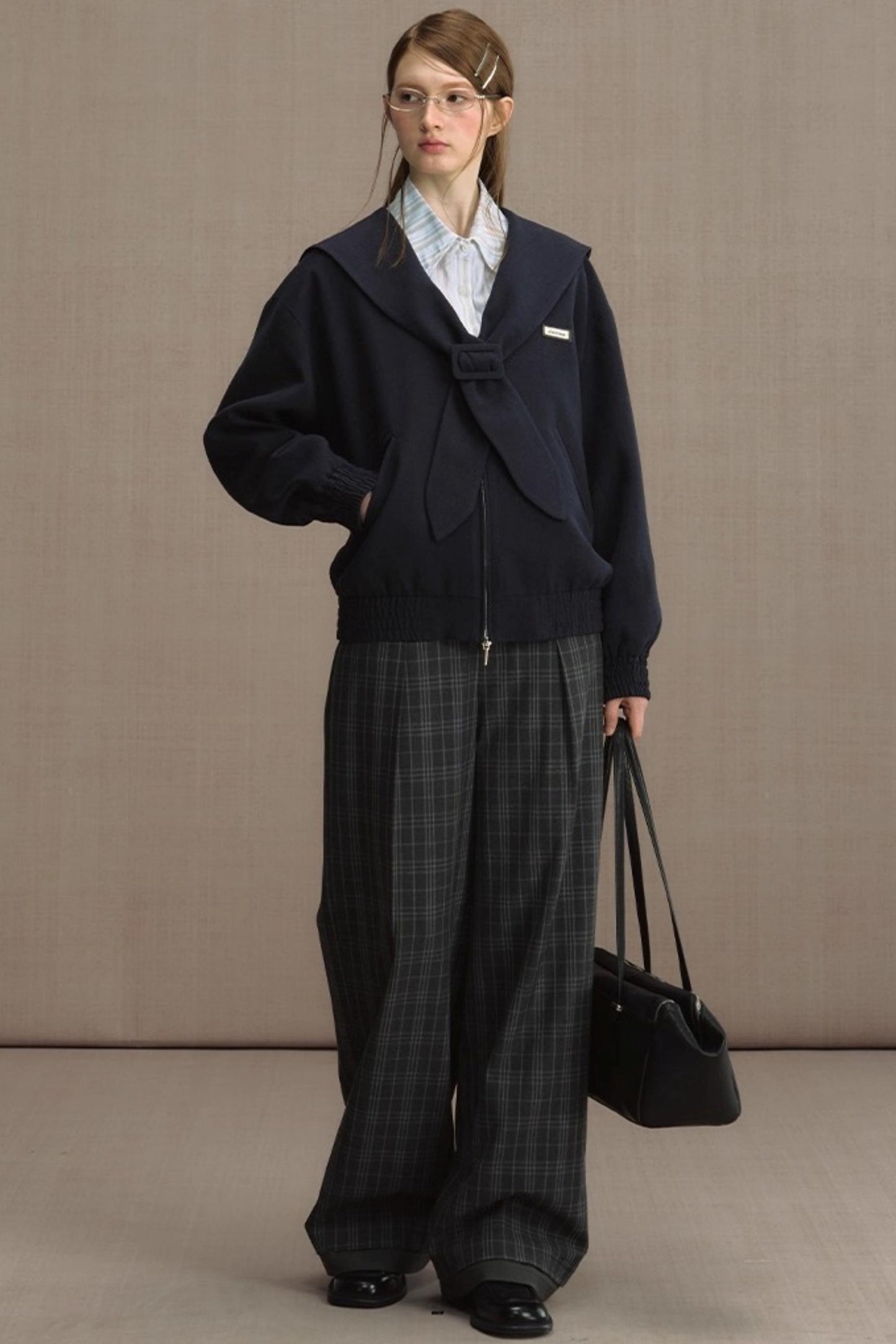 Mariner Navy Cropped Jacket