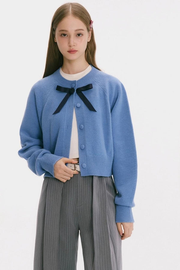 Blueberry Matcha Roll Cardigan