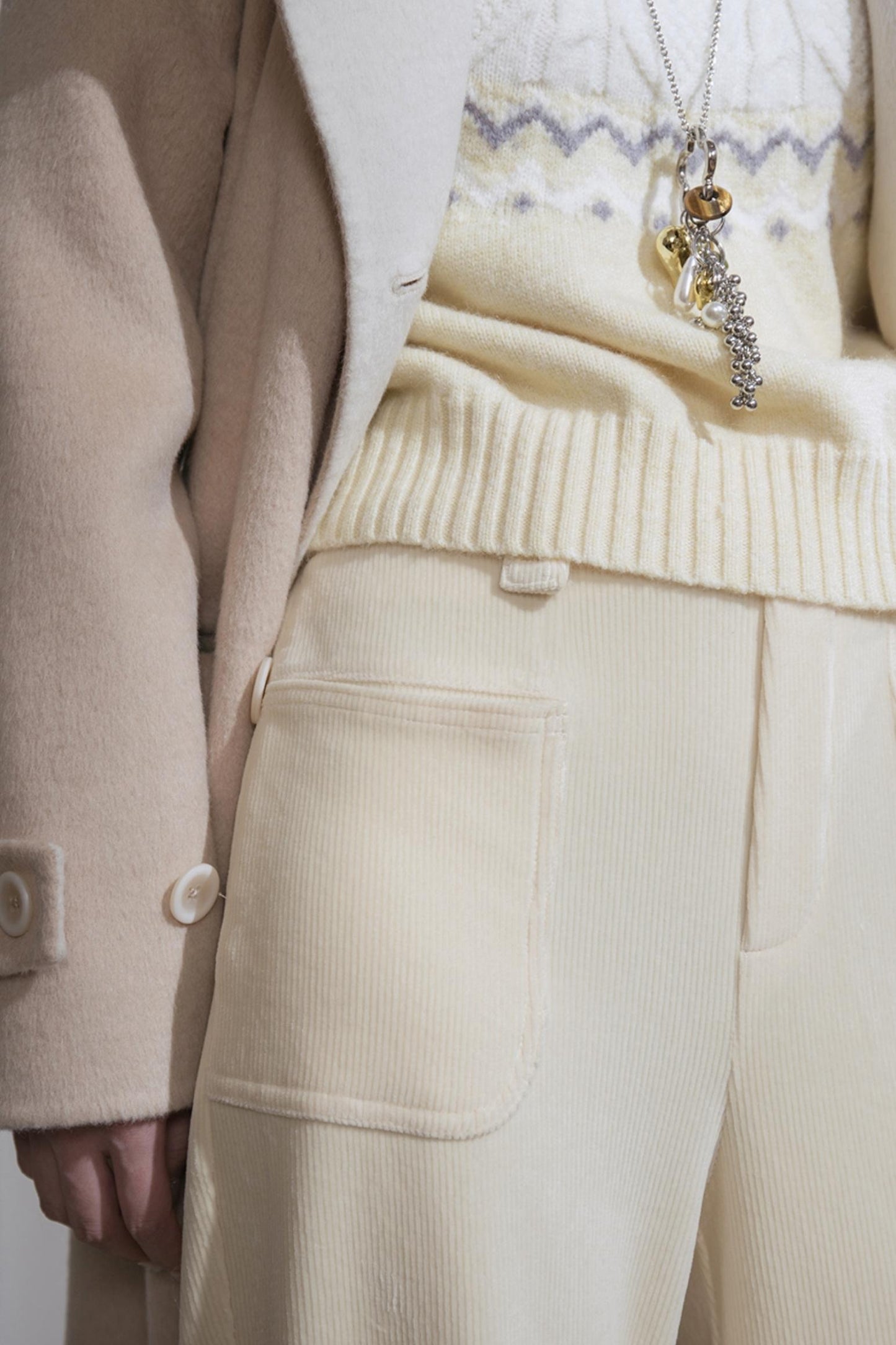 Snow Melt Corduroy Flared Pants