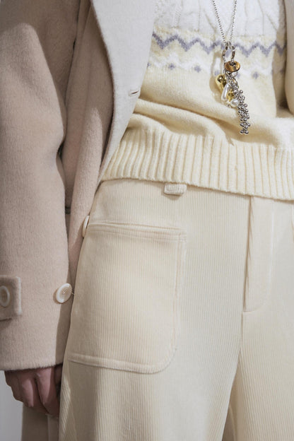 Snow Melt Corduroy Flared Pants