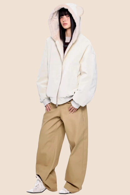 Pocket Design Retro Denim Pants