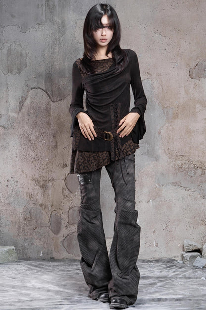 Vintage Patchwork Knitted Top