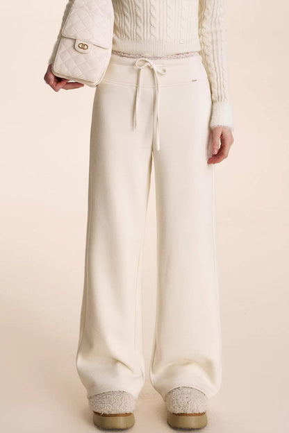 Romantic Lace Wool Pants