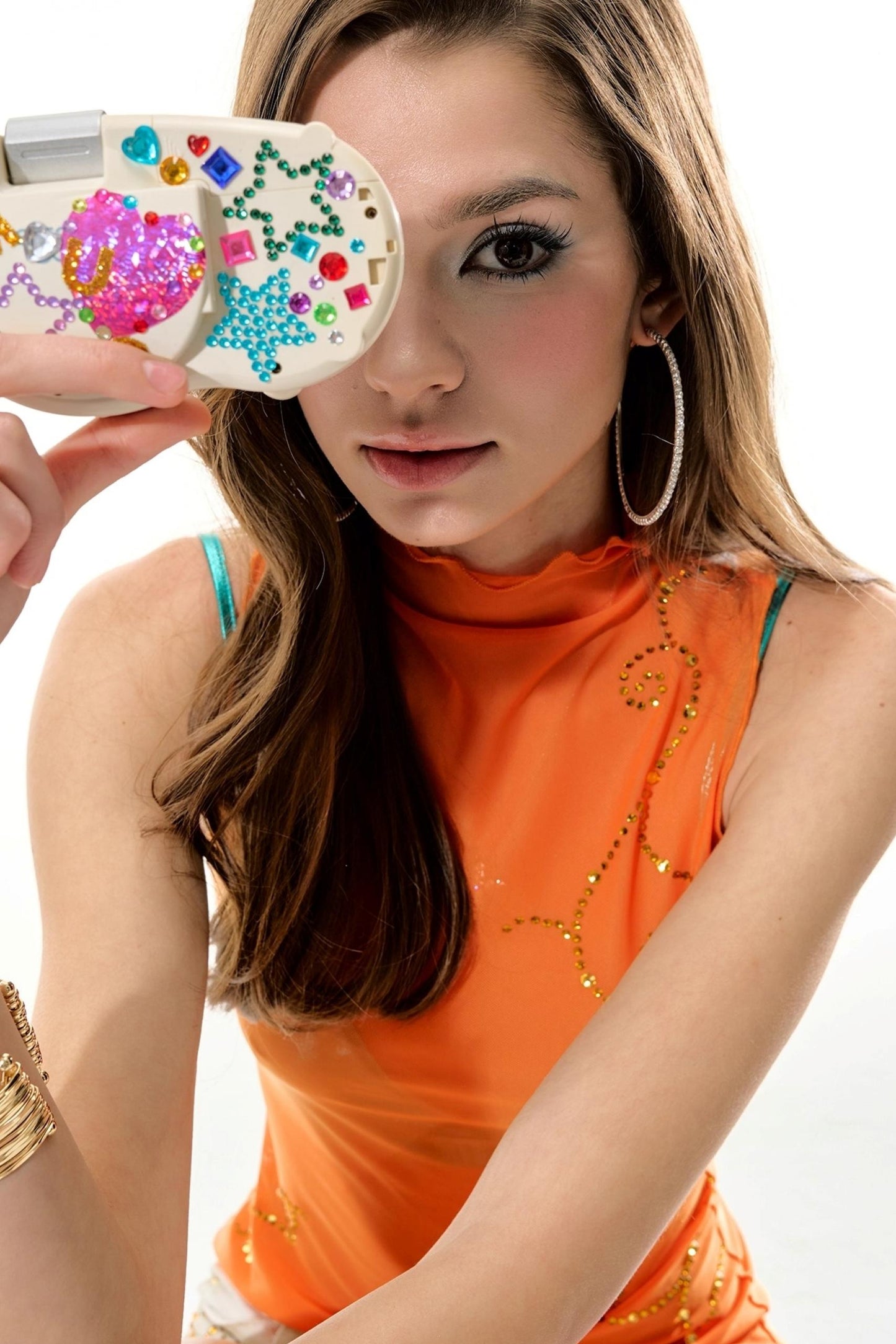 Spring Diamond Mesh Top