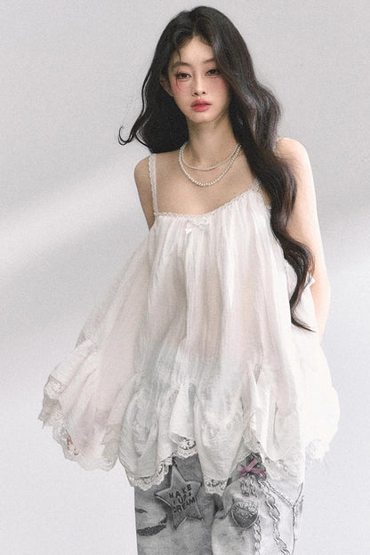 Chiffon Lace Doll Top