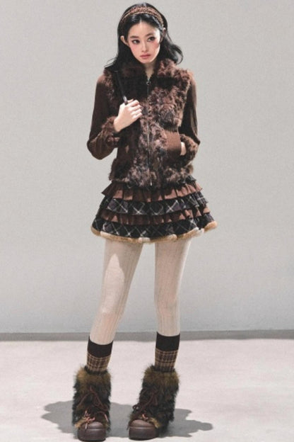 Leopard Print Silver Fox Jacket