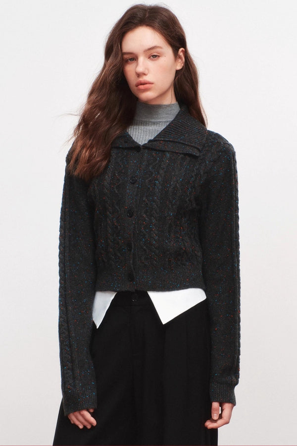Lapel Knitted Sweater