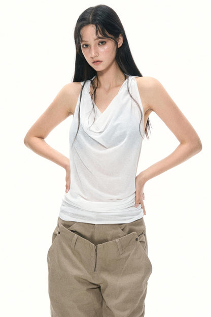 Pink Hooded Camisole