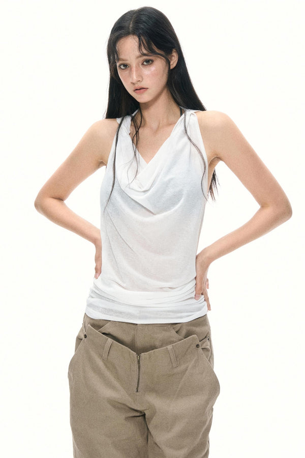 Pink Hooded Camisole