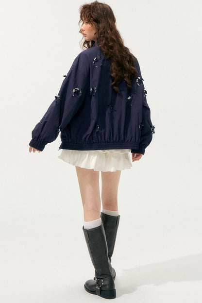 Autumn Cropped Flower Jacket