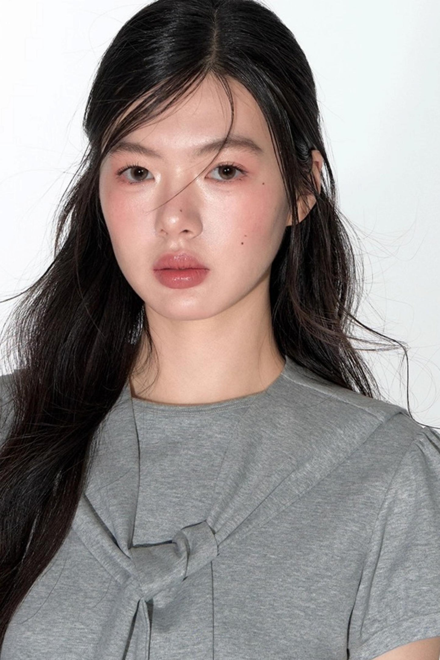 Navy Lace Short Sleeve Cinched Waist Top Set-Up