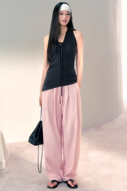 Airy Pleated Balloon Pants