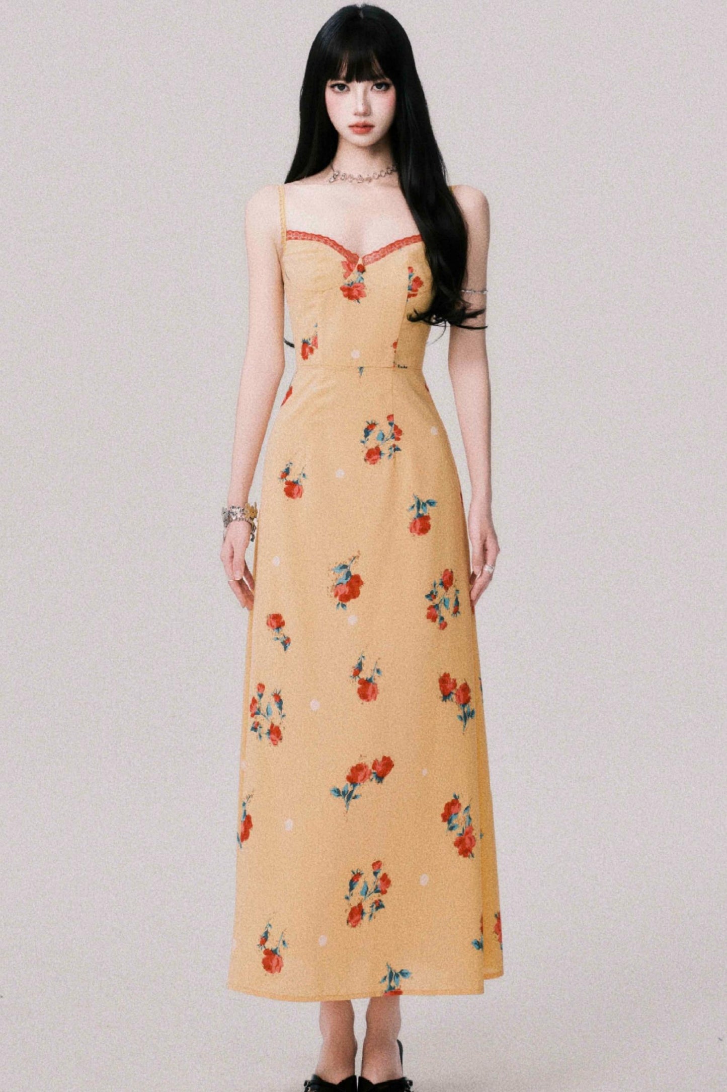 Twilight Floral Halter Dress