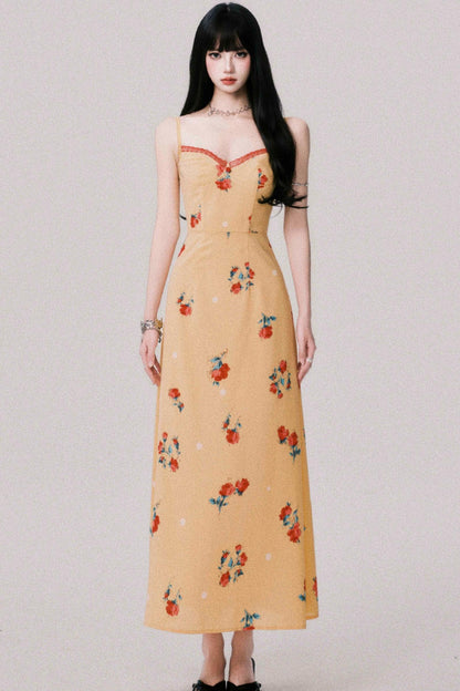 Twilight Floral Halter Dress