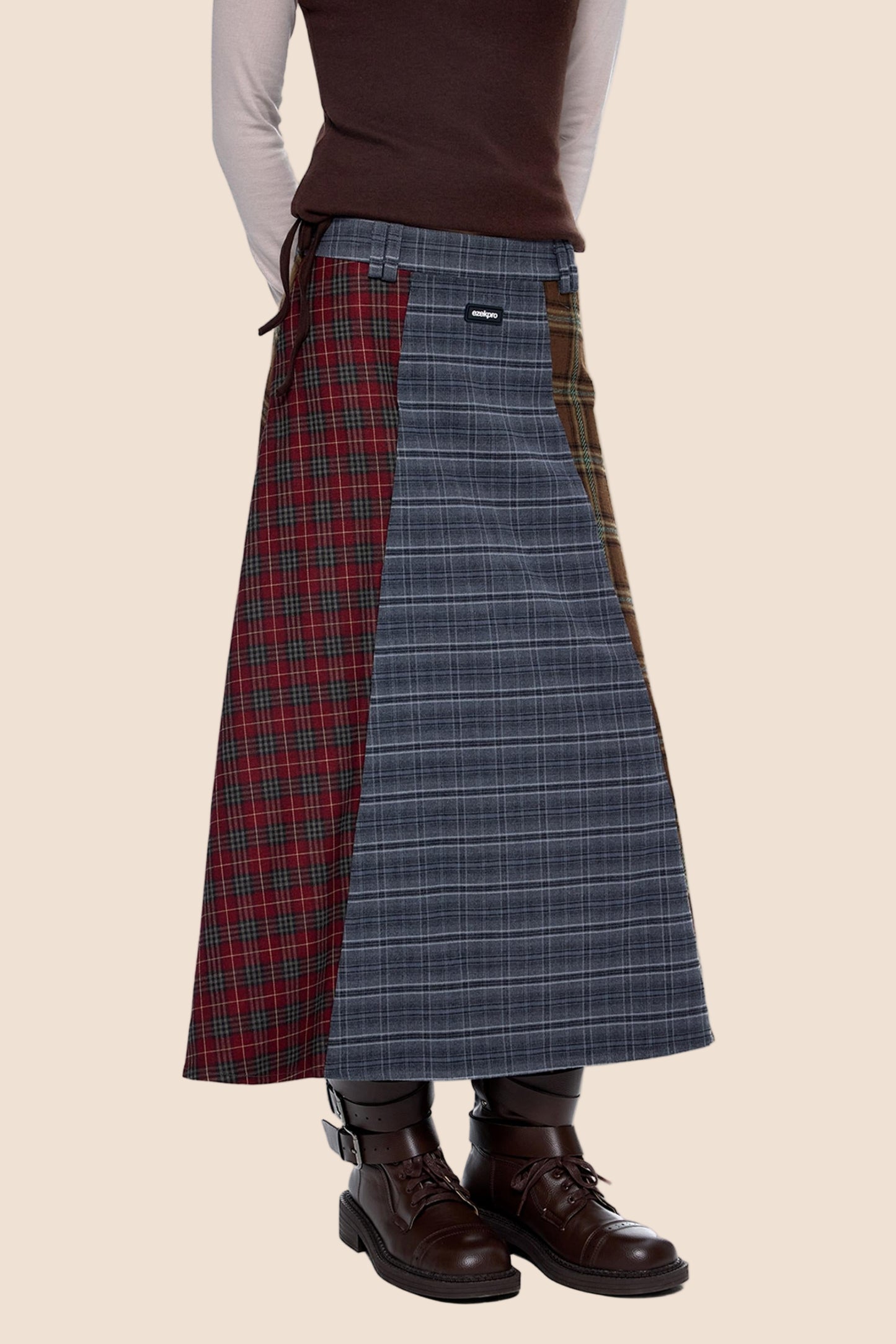 Autumn Drape Midi Skirt