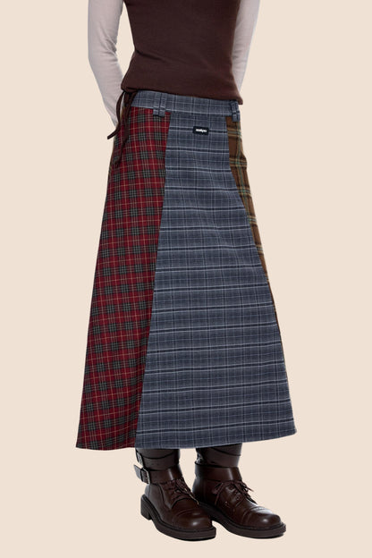 Autumn Drape Midi Skirt