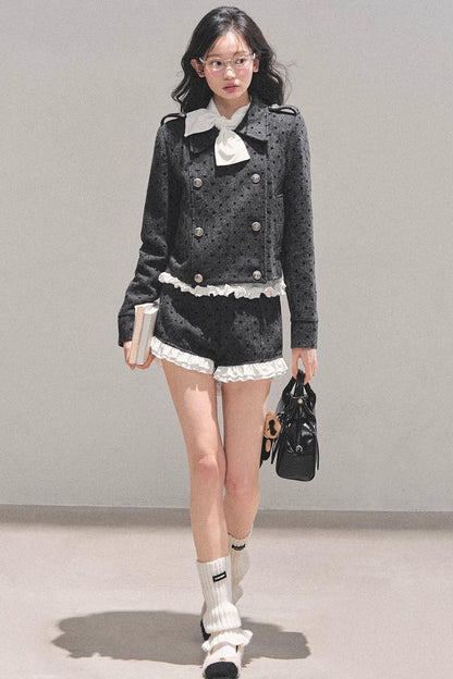 Memory's Reef Wool Polka Dot Suit Set-Up