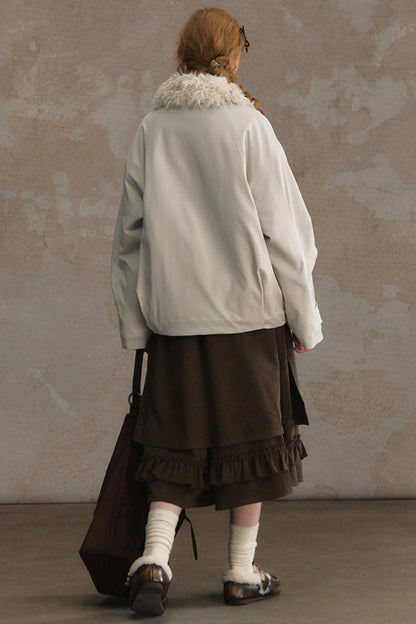 Time Traveler Fur Collar Jacket