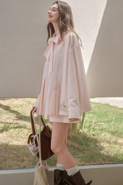 Pink Bow Shirt set-Up