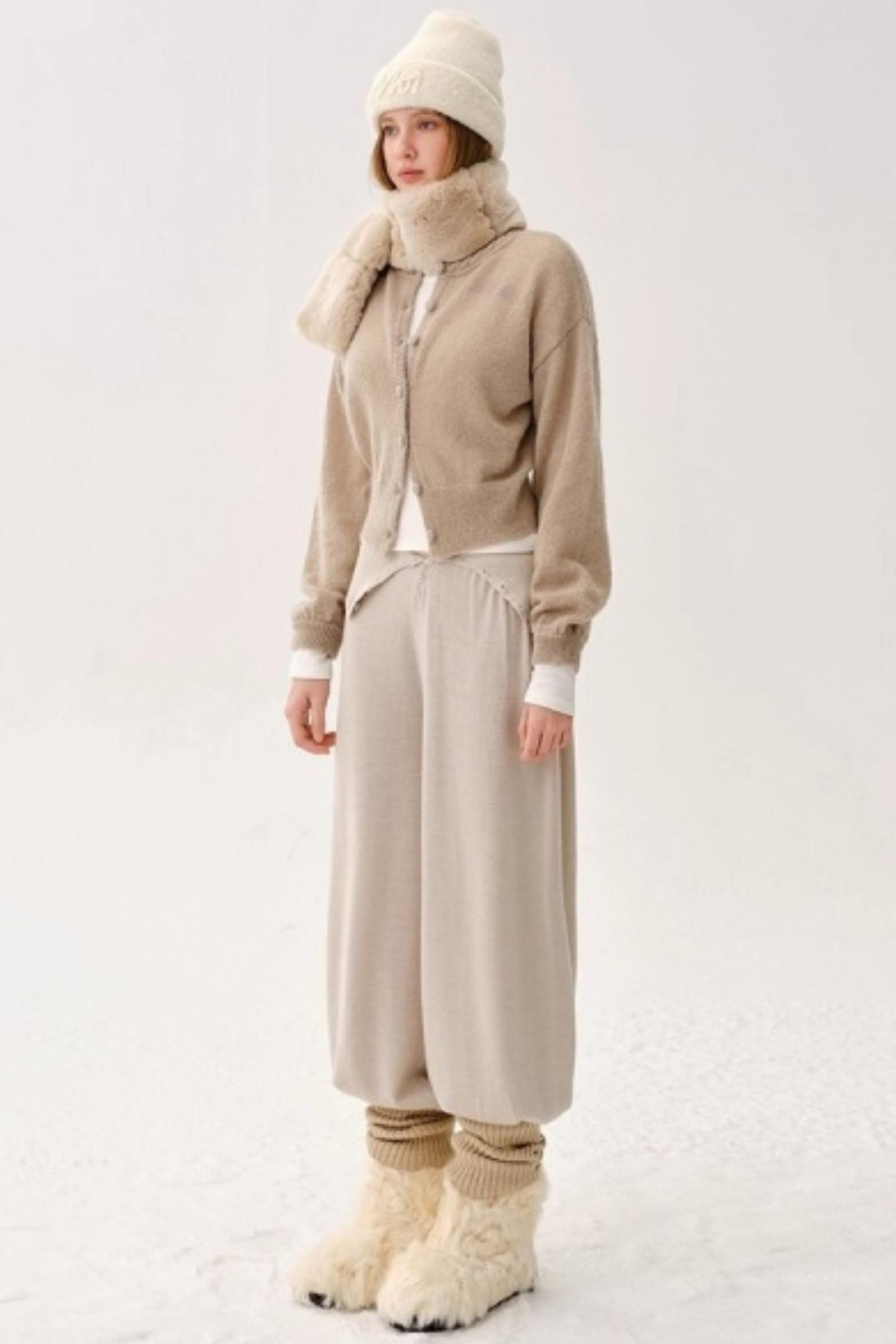 Alpaca Wool Embroidered Cardigan