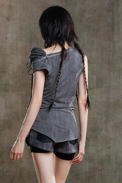Punk Pleated Vest