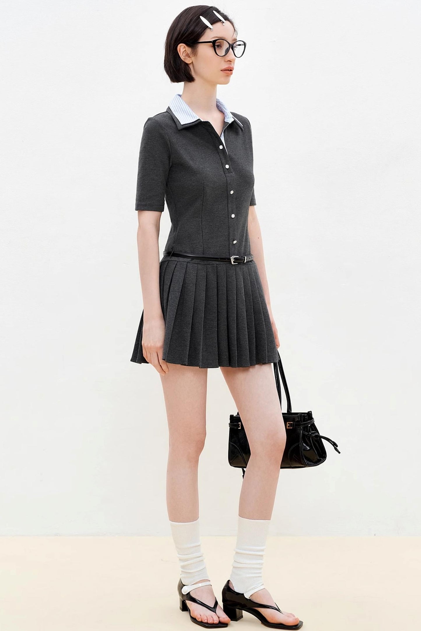 Summer Colorblock Polo Dress