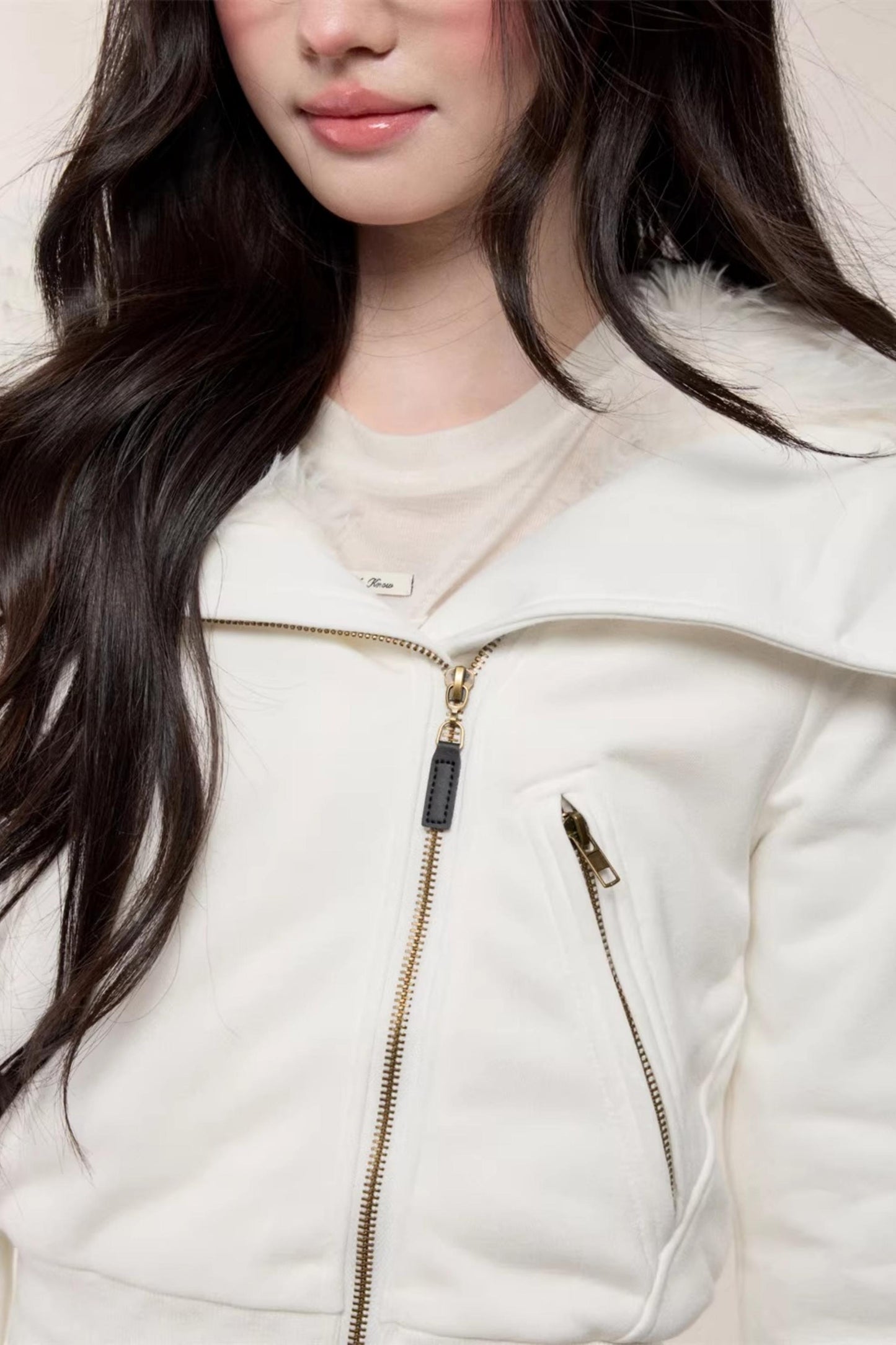 Hooded Fleece Slim Jacket