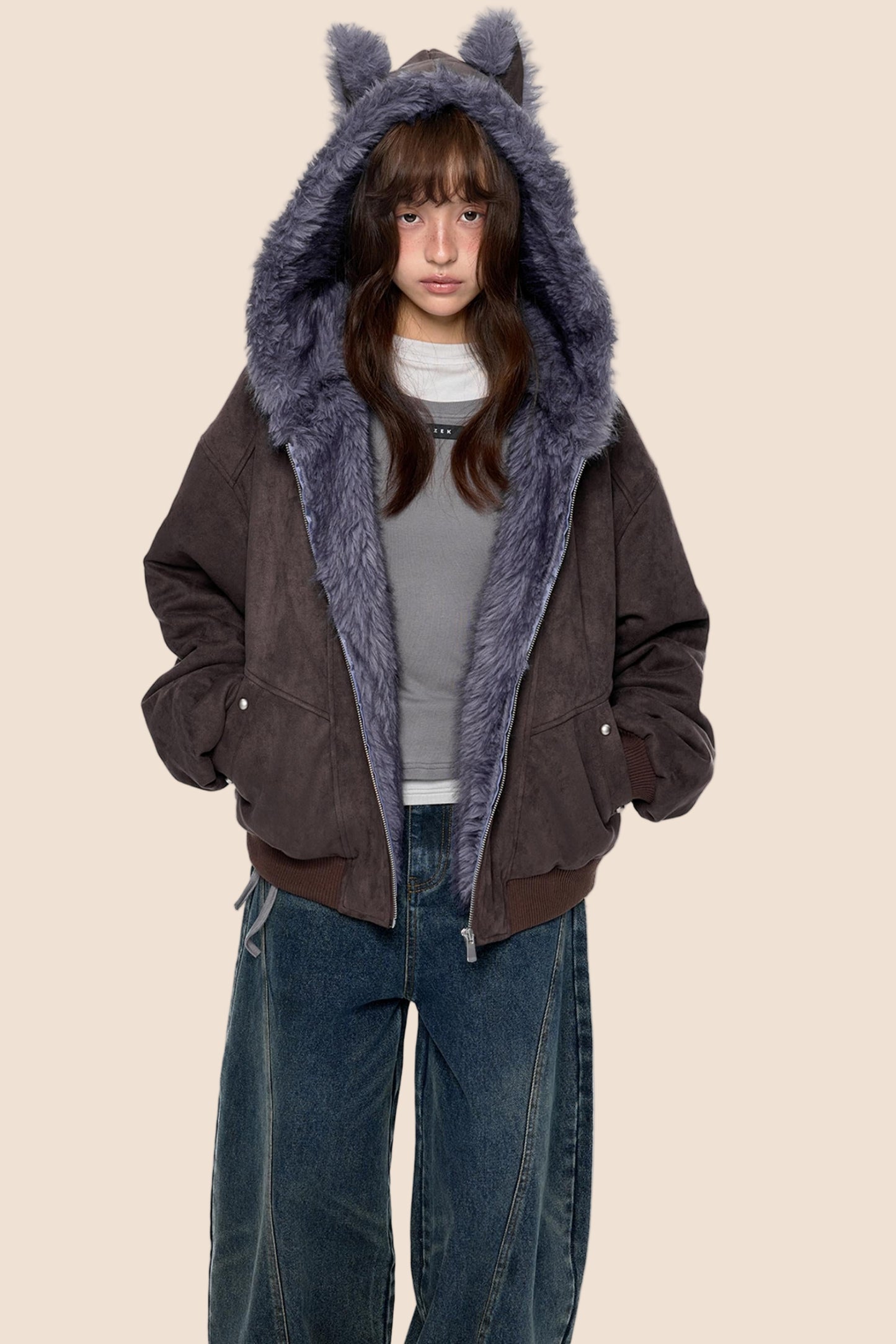 Soft Suede Chain Jacket