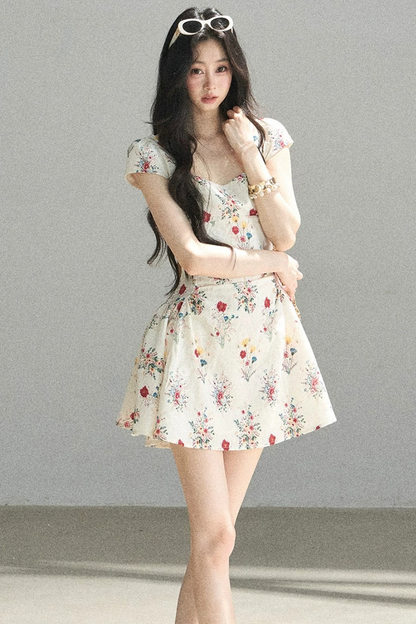 Blooming Chiffon Floral Dress