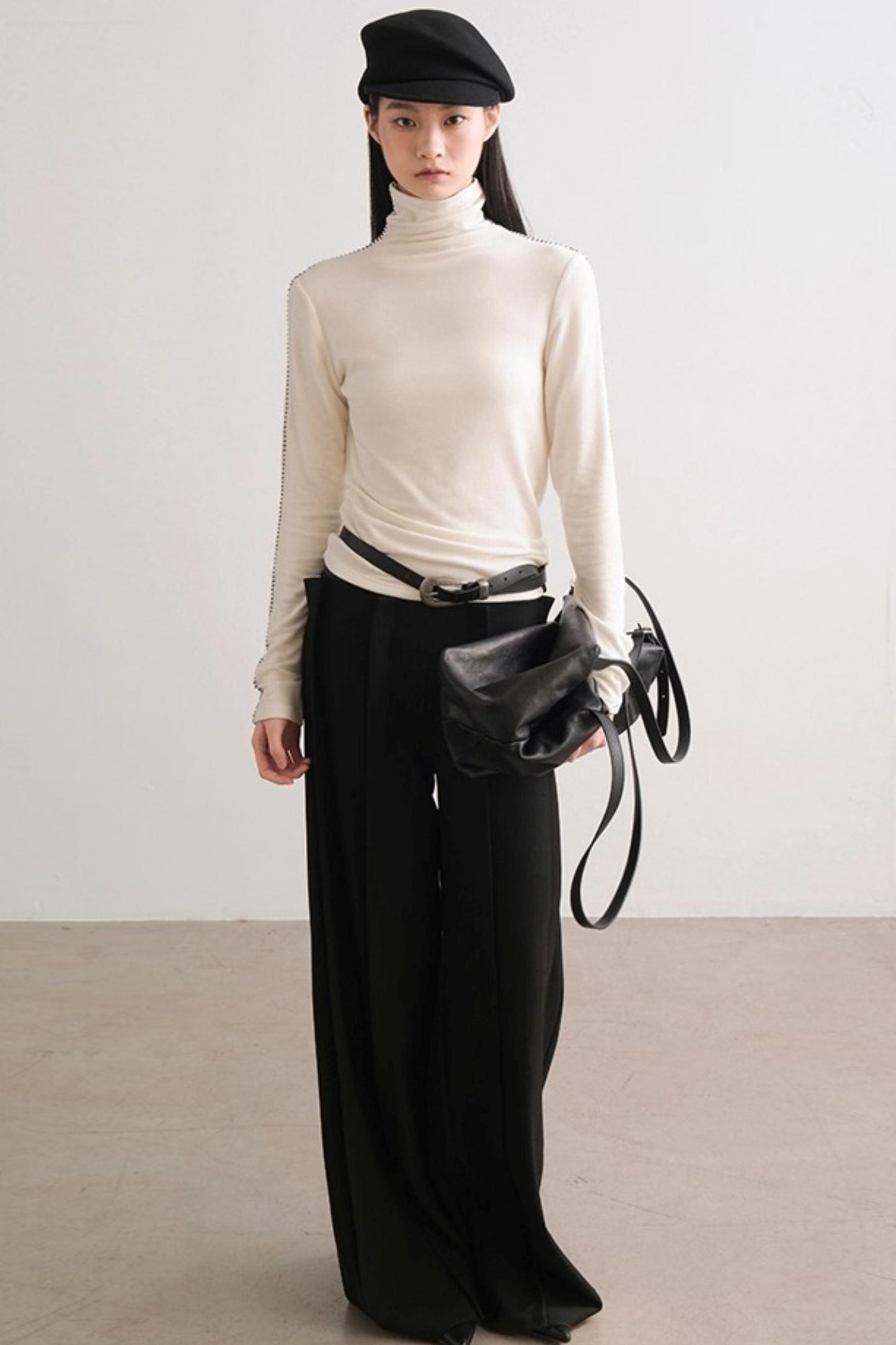 Soft Wool Newsboy Hat