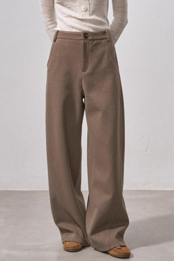Wool Blend Scimitar Pants