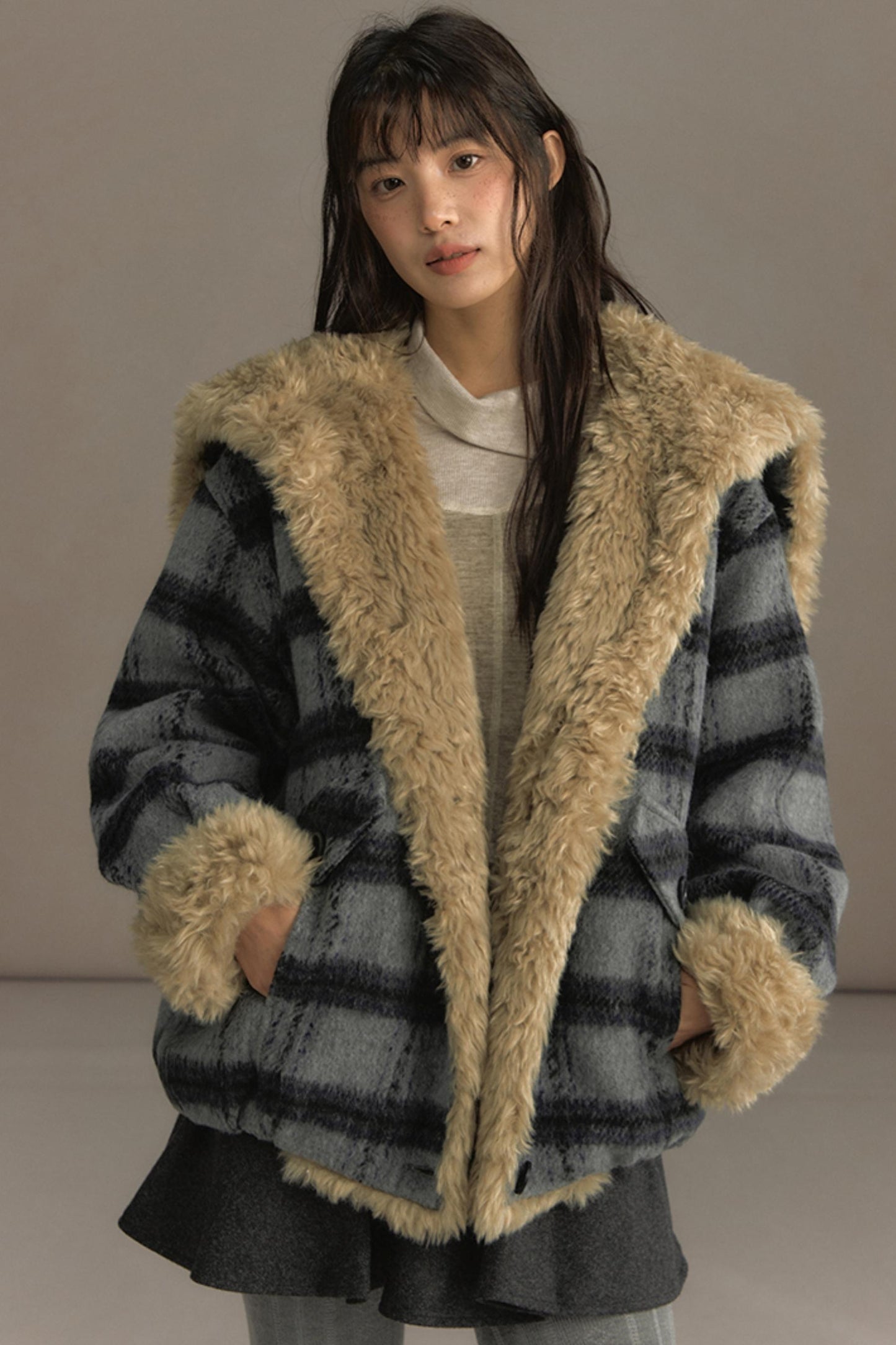 Sea Painter Navy Plaid Jacket