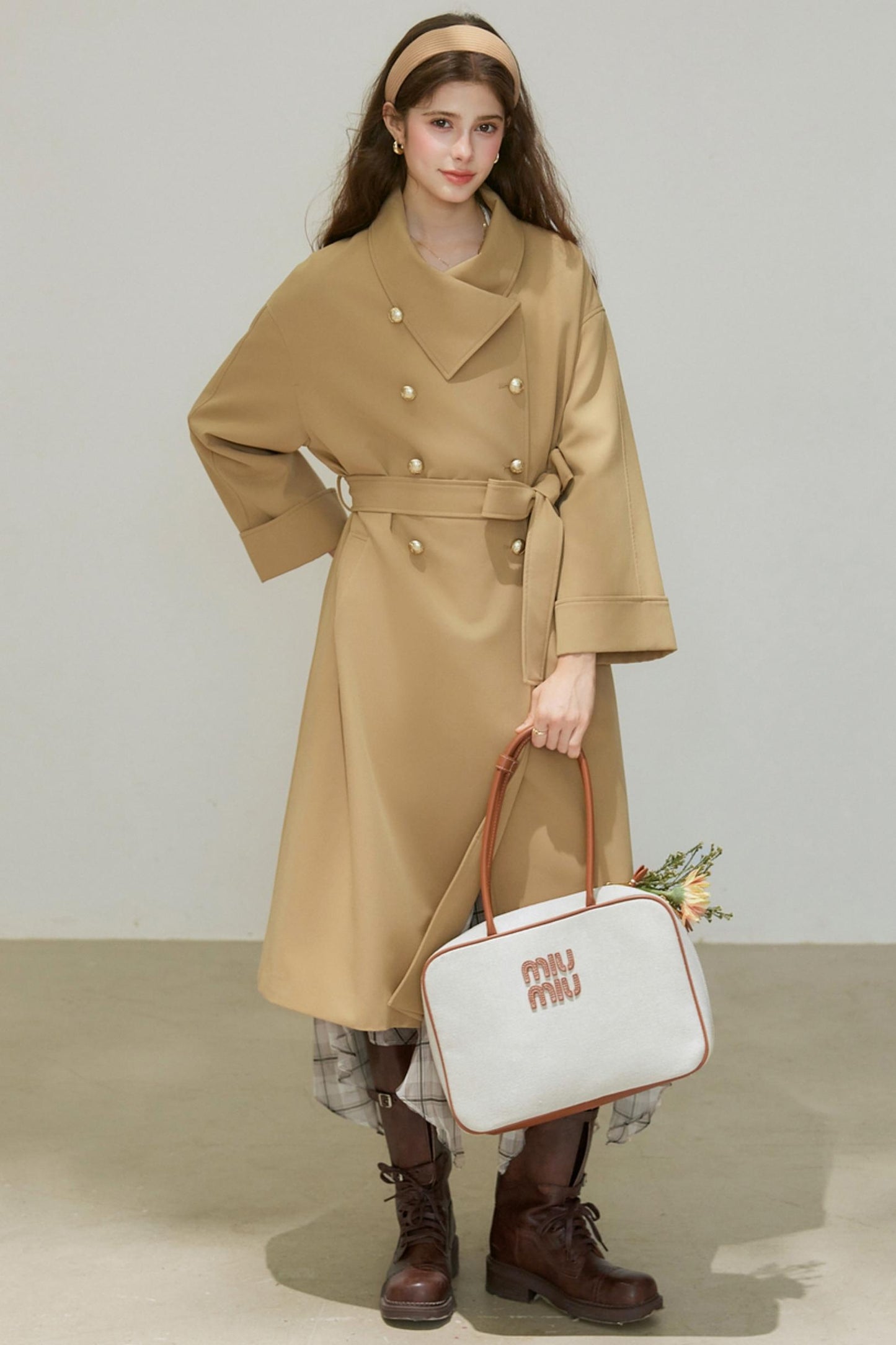 Autumn Double-Breasted Long Coat