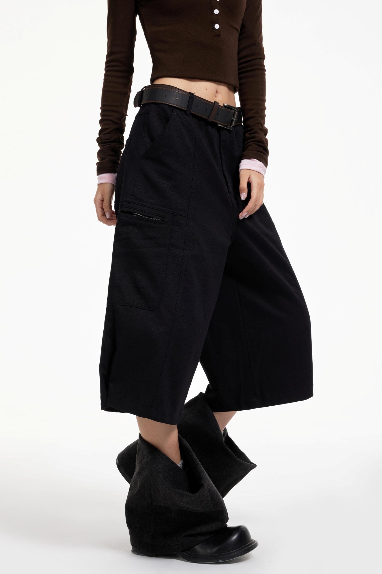 Black Wide-Leg Pants
